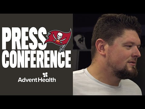 Josh Wells on Stepping in For Donovan Smith, Bucs Run Game | Press Conference