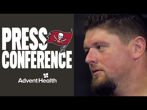 Josh Wells on Stepping In For Bucs Tackle Tristan Wirfs | Press Conference