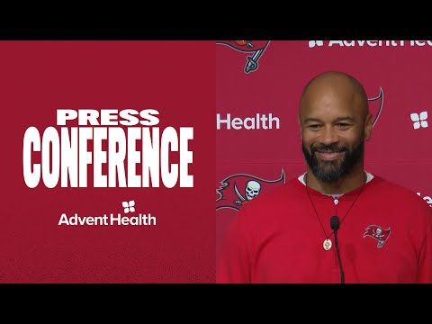Larry Foote on Preparing for Play Action vs. Detroit, Bucs ‘Buying In’ | Press Conference