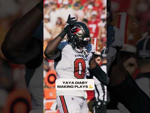 Yaya Diaby is a force to be reckoned with ???????? #TBvsDET 7 p.m. ET Monday on ABC/ESPN #yayadiaby #nfl